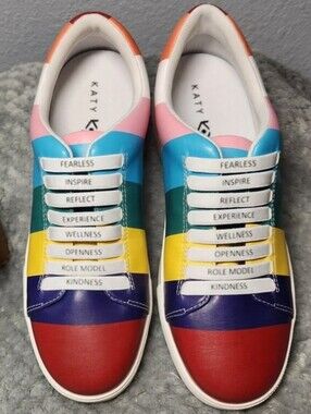 Like NEW! Katy Perry The Firework Sneaker Rainbow Color - Size 8 *PRICE IS FIRM*